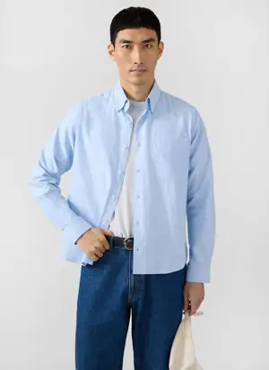 Oxford Regular Shirt | Cotton | Light Blue from Percival