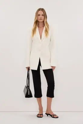 MILLIE CREAM CINCHED BLAZER from Dissh