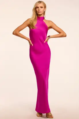 Tatiana High Neck Gown | FIESTA PINK from Ramy Brook