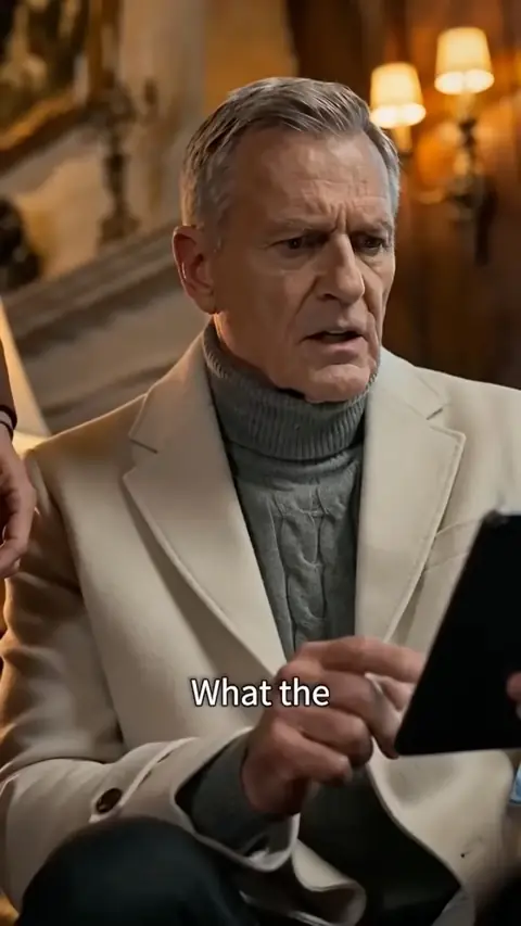 Cream overcoat over a grey cable-knit turtleneck, in They Called Him a Rent-a-Cop