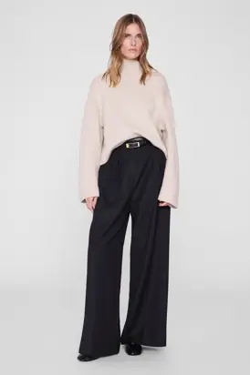 Alma Turtleneck Sweater - Beige from ANINE BING