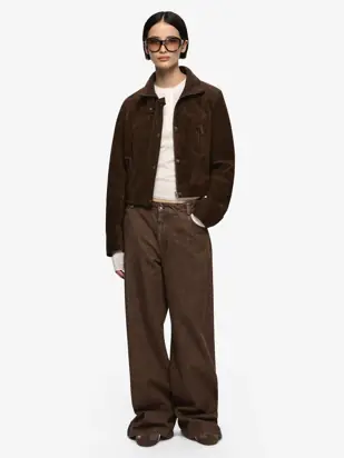 HUNTER SUEDE JACKET - DARK CHOCOLATE from Bec + Bridge