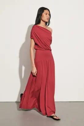 ELSIE RED MODAL ASYM MAXI DRESS from Dissh