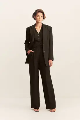 IRENA OVERSIZED TAILORED BLAZER - BLACK from Shona Joy