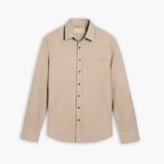Solid Shirt | Taupe from Thursday