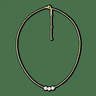 Pearl Trio Necklace Gold from Daniel Wellington
