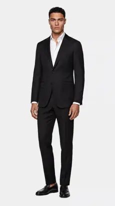 The Reserve Extra Fine Black Dress Pants from Black Lapel
