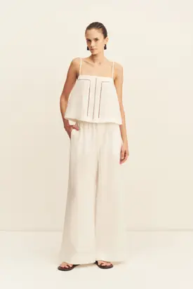 TOMMY LINEN CAMI - IVORY from Shona Joy