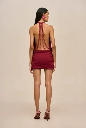 MAELLE DRESS - WINTER PLUM from Cult Gaia