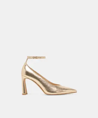 KARSIN HEELS GOLD EMBOSSED LEATHER from Dolce Vita