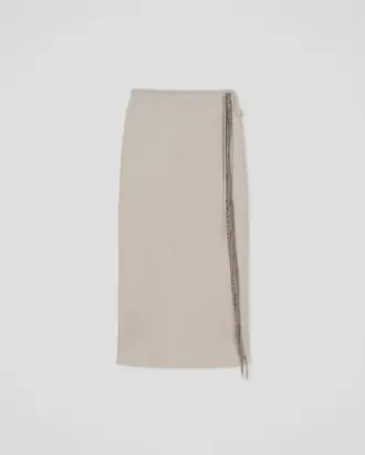 Gargi - Midi skirt - Silver from Nanushka