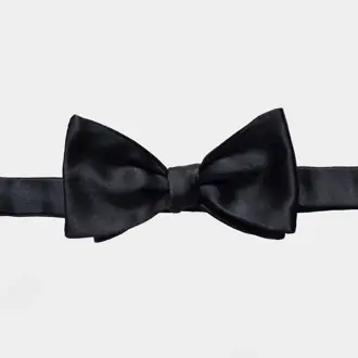 The Black Carlo Silk Bow Tie from Ledbury