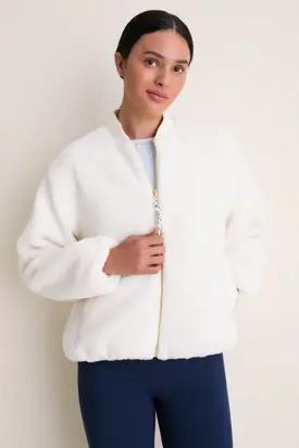 Ivory Reversible Odessa Bomber Jacket from Tuckernuck