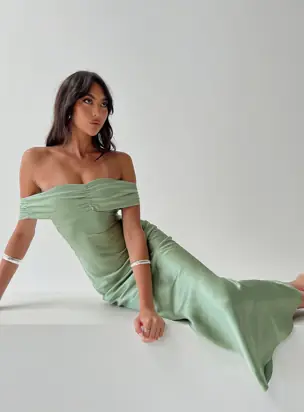 Sadee Maxi Dress Sage from Princess Polly