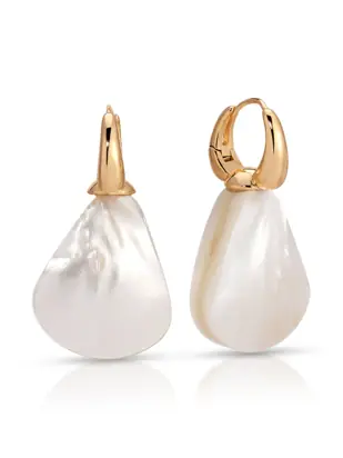 Sun-Kissed Pearl Earrings from Ettika