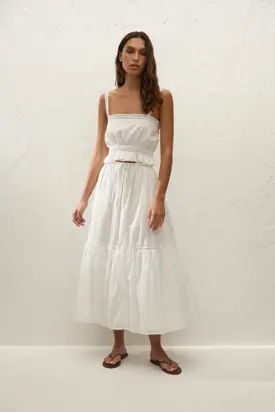 Venta Midi Skirt White - Final Sale from Faithfull