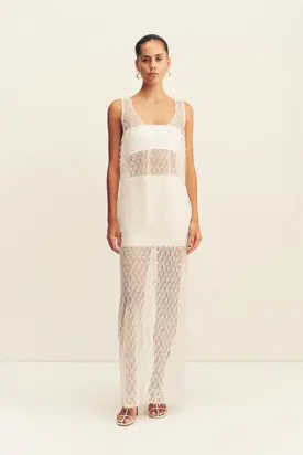 TALITHA FRINGE MAXI SKIRT - IVORY from Shona Joy