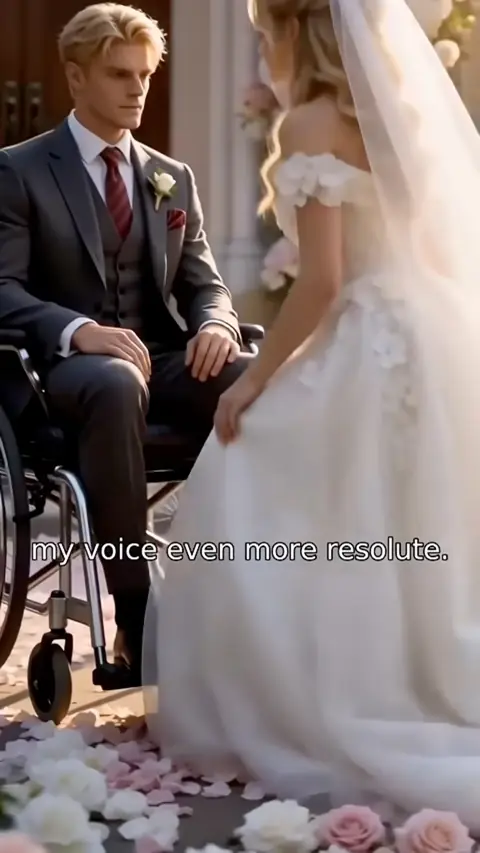 White off-shoulder tulle wedding gown and charcoal three-piece suit, in Left at the Altar, She Married the First Man She Saw, a Billionaire
