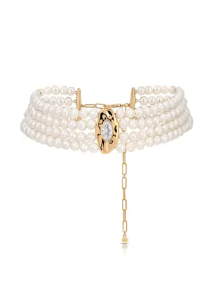 Freshwater Pearl Luxe Choker from Ettika