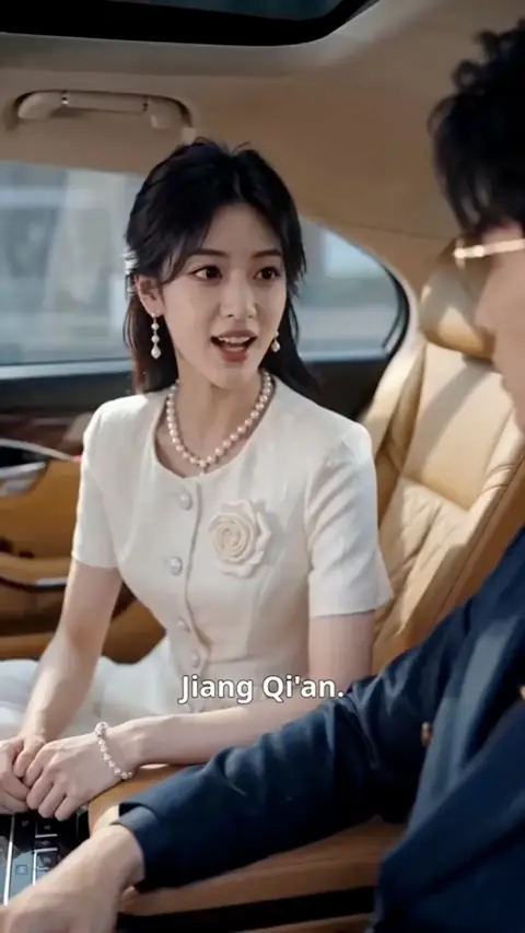 White rosette dress with pearls, in Wild Country Girl Became a Substitute Bride