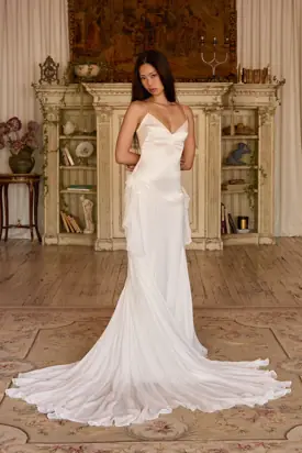 The Moonrise Gown in Pearl from Mirror Palais