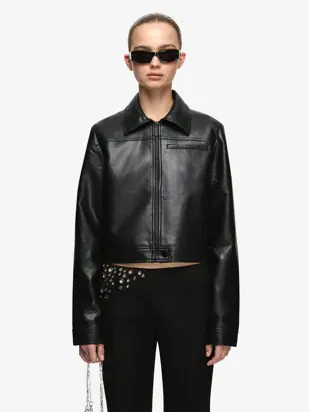 SAPHIRA CROPPED JACKET - BLACK from Bec + Bridge