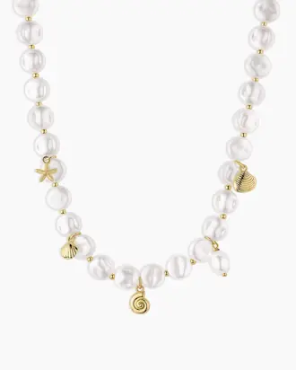 Reese Pearl Mini Charm Necklace from gorjana