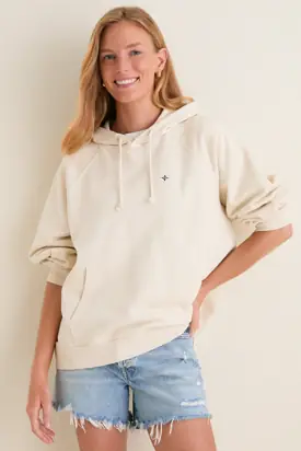 Women's Oversized Ecru French Terry Surfside Hoodie from Tuckernuck