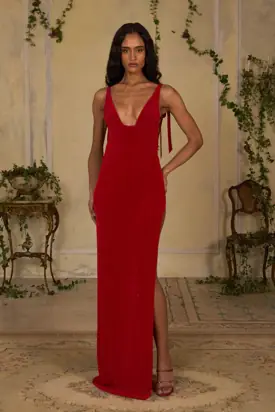 Scarlet Ribbon Supermodel Gown from Mirror Palais