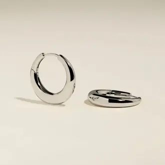 Dome Hoops in Silver from Astrid & Miyu