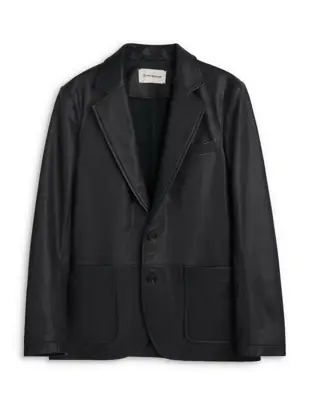 Leather Westbury Jacket Leather Black from Oliver Spencer