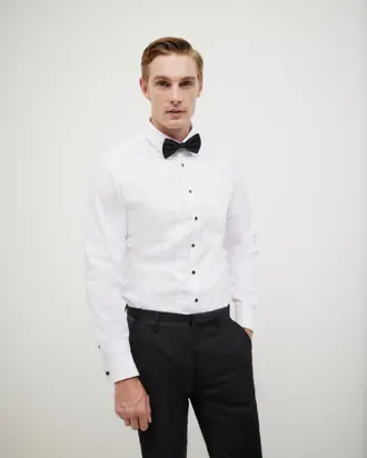 Slim Long Sleeve Panelled Formal Shirt from Politix