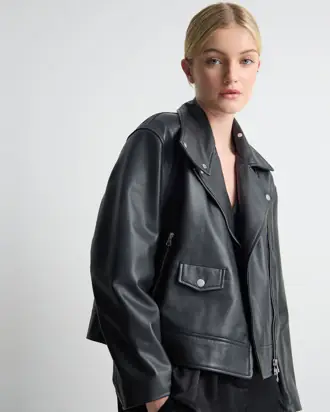 Sasha Biker Leather Jacket from Oxford