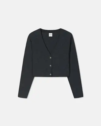 Henny - Brushed cashmere cardigan - Black from Nanushka