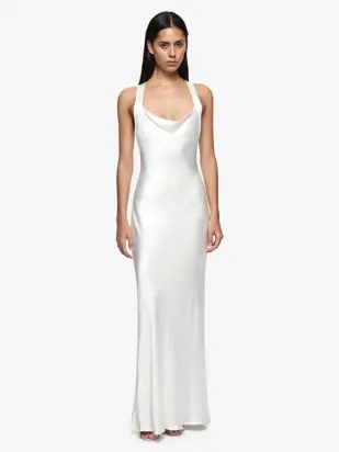 GIA HALTER MAXI DRESS - IVORY from Bec + Bridge