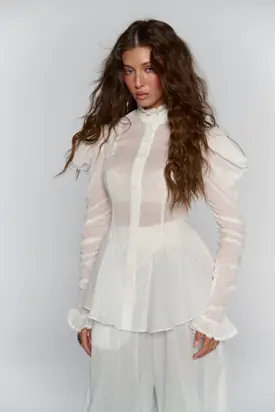 The Ivory Equestrian Blouse from Selkie