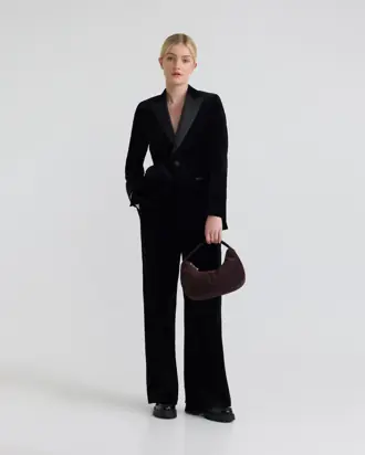 Trixie Stretch Velvet Blazer from Oxford