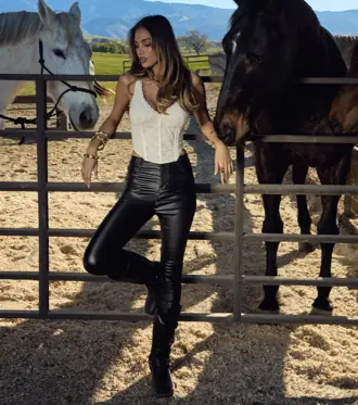 High-Rise Coated Skinny Pants from Windsor