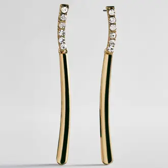 Angelina Gold Drop Earrings from BaubleBar