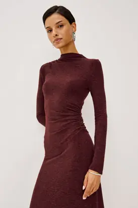 MARGARET DRESS - MERLOT from Rails