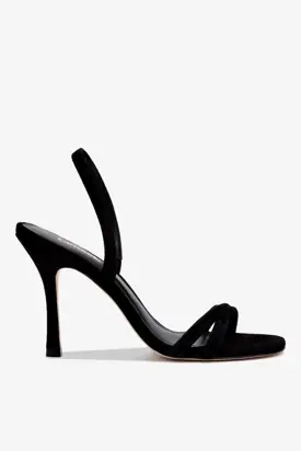 Annie Sandal In Black Suede from Larroudé