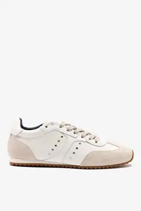 Stella Sneaker In White Leather from Larroudé