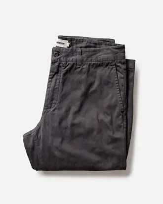 The Democratic Foundation Pant in Organic Faded Black from Taylor Stitch