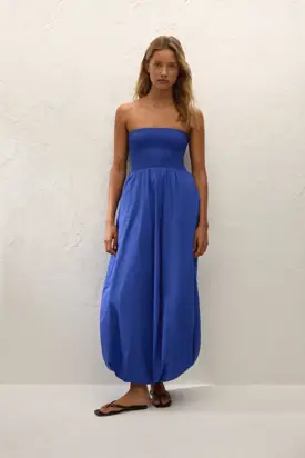 Lunaire Midi Dress Cobalt from Faithfull