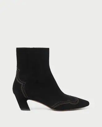 Harlan Black Suede Ankle Boot from Loeffler Randall