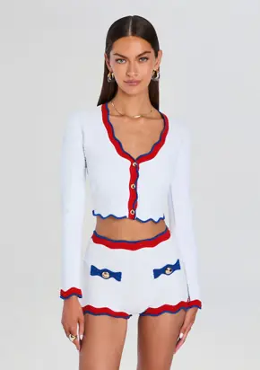 Orlaithe Rib Knit Cardigan from Retrofête