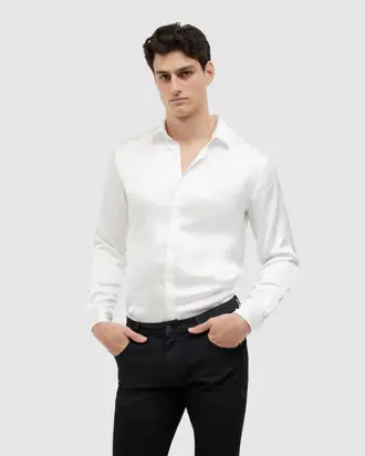 Freddie Faux Silk Shirt from Politix