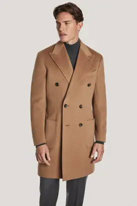 Camel Double Breasted Coat from Jack Victor