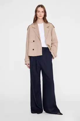 Rickie Cropped Trench - Beige from ANINE BING