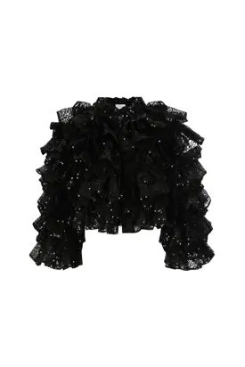 Onyx Petit Chou Boa Jacket from Selkie